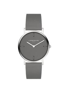 LIEBESKIND BERLIN Часы Leather One серого цвета
