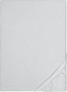 Простыня на резинке зимняя пуховая серебристо-серая 180 x 190 - 200 x 200 см Sleezzze