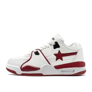 Cat Seven Seeks Женские легкие устойчивые к истиранию скейтерские кроссовки с амортизацией и низким верхом бело-красные, цвет White Red