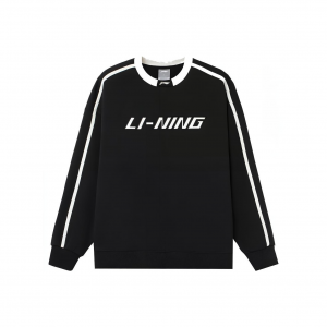 Толстовка Li Ning Sports Life Collection, зимняя, унисекс, черная