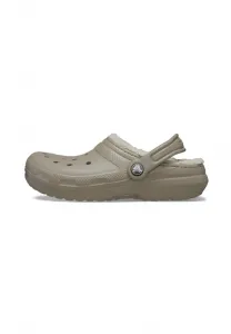 Детские классические домашние тапочки-сабо на подкладке Crocs, Mushroom Bone