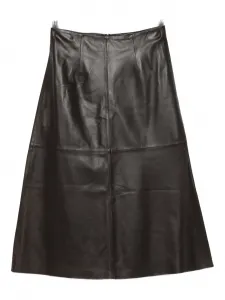 Кожаная юбка А-силуэта Arma, коричневый