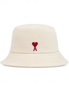 Панама с монограммой Ami de Coeur AMI Paris, белый