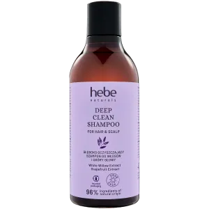Глубоко очищающий шампунь для волос и кожи головы Hebe Naturals, 400 мл