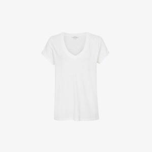 Футболка Luana из хлопкового джерси с V-образным вырезом Reiss, белый