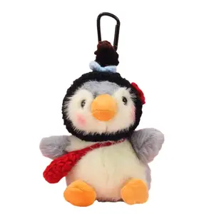 Рюкзак с мультяшным пингвином плюшевая кукла подвеска высота 10см Jinnew, черный