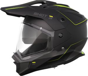 Мотокроссовый шлем Shot trek rally, Black Matt/Yellow