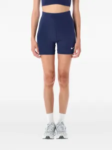 Шорты с завышенной талией и логотипом Nike, синий