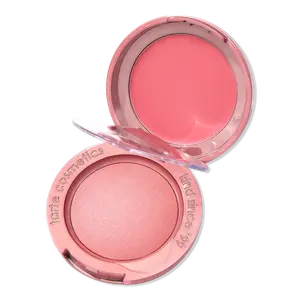 Румяна и сияющий дуэт Макарон Tarte, Honey Blossom (peach)