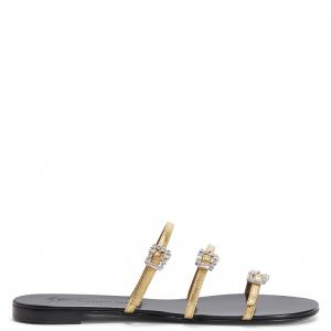 Балетки Giuseppe Zanotti Himari Flat Giuseppe Zanotti, золотой