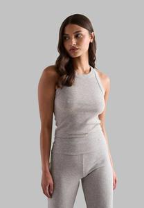 Топ EASE RIBBED TANK aim’n, цвет grey melange