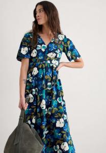 Платье Seasalt Cornwall CHATEAUX HALF SLEEVE, Navy Lamorna Bloom Maritime/Dark-Blue Denim