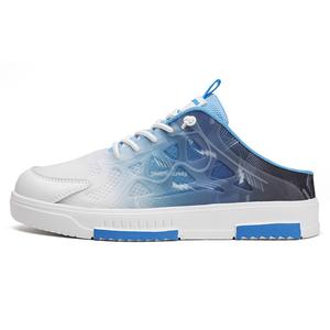 YIVELOVE Мужские противоскользящие закрытые тапочки с устойчивостью к истиранию бело-голубые, цвет White Blue