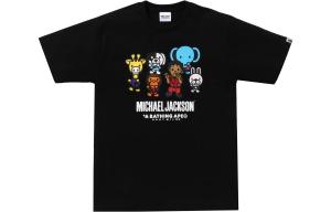 Футболка BAPE X Michael Jackson Baby Milo A Bathing Ape, белый