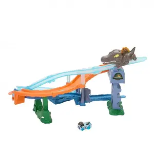 Hot Wheels RaceVerse Jurassic World Crash & Splash Clue Game, оранжевый
