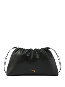 Макси-клатч на шнурке с логотипом Pinko, черный