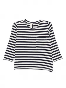 Топ в полоску с нагрудным карманом Zhoe & Tobiah, бежевый