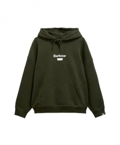 Худи с графическим принтом Barbour, зеленый