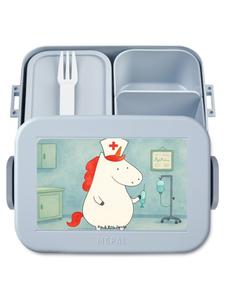 Mr. & Mrs. Panda Дизайн бенто-бокса «Единорог-медсестра» без    в пастельно-голубом цвете