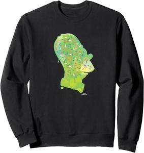 Толстовка с изображением Гомера Симпсона и Спринклс Хед из мультсериала «Симпсоны», черная The Simpsons