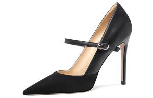 Винтажные туфли-лодочки на тонком каблуке 10 см Lily Wei, черный