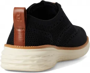 Мужские туфли Cole Haan Grand Hurrion Stitchlite с крыльями, черный/слоновая кость