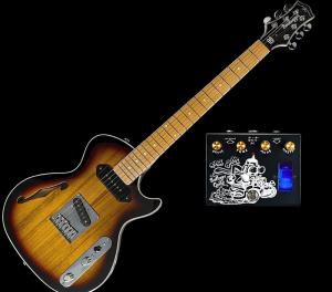 Электрогитара Single Barrel Violin 3 Color Burst & Case Plus “Shiftys 8 Ball Analog Tube Drive/Boost Effect Pedal