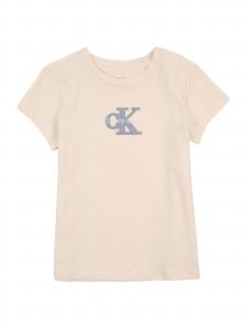 Calvin Klein Jeans Футболка в бежевом цвете