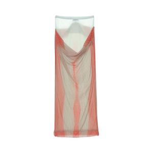 Юбка Jean Paul Gaultier Draped Pinstripe Body Morphing Long Skirt 'Mint/Coral', желто-коричневый
