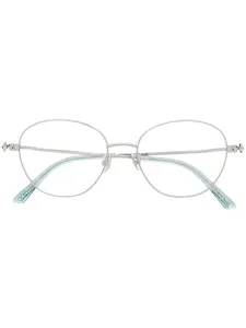 Очки в круглой оправе Jimmy Choo Eyewear, серебяный