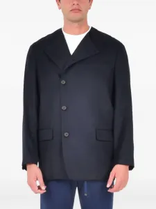 Однобортный пиджак Emporio Armani, синий