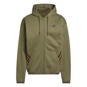 Adidas Performance Толстовка с молнией Athletic 'Crazy Warm' в цвете Olive