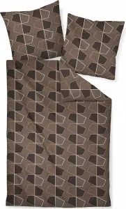 Комплект постельного белья Janine Design Mako-Satin JD 87098, шоколадно-коричневый, размер 135x200+80x80 см Original Janine