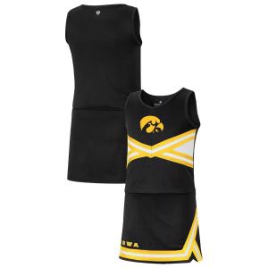 Набор для девочек-молодежи Colosseum Black Iowa Hawkeyes Carousel Cheerleader Colosseum