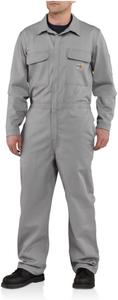 Carhartt Men's 101017 огнестойкий классический комбинезон из твила, Gray