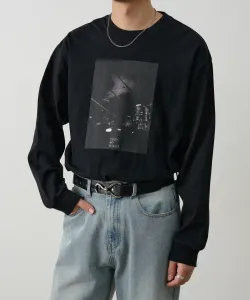 Футболка с длинными рукавами и квадратным фотопринтом Colony 2139, цвет Black