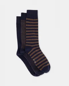 Набор из 3 спортивных носков с принтом для мужчин Dustin, серый