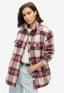 Легкая куртка CHECK OVER Superdry, коричневый