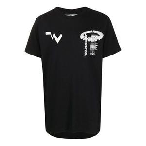 Футболка virgil abloh men's black low res black Off-White, черный