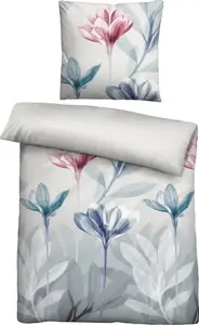 Комплект постельного белья Seersucker 155 x 220 см + 80 x 80 см, цвет морской волны Biberna