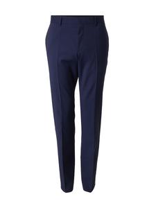 Обычные плиссированные брюки BOSS Genius, темно-синий