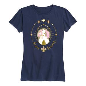 Женская футболка с рисунком Disney Princess Brave Beauty, темно-синий