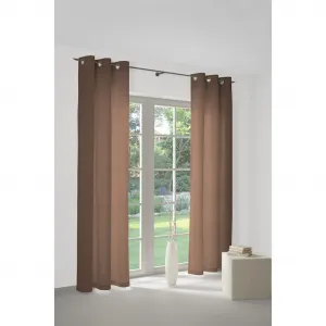 Штора SUNBONE, люверсы, 1 шт. Wirth, коричневый