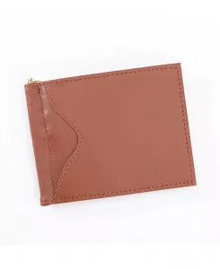 Мужской кошелек с клипсой для денег с защитой от RFID ROYCE New York, коричневый/бежевый