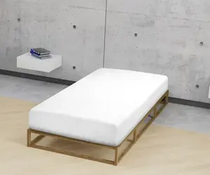 Простынь Biberna на подгонке " Thea в размере. 90х220, 140х220 или 180х220 см", из хлопка, для матрасов высотой до 25 см, простынь плоская, простыня на подгонке 120-130х200-220 см, 1 шт., белый