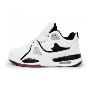 XPQ Амортизирующие устойчивые к истиранию и ударам низкие кеды унисекс бело-черные, цвет White Black