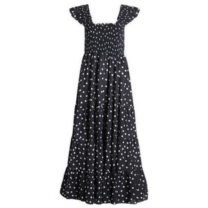 Платье миди в горошек Kendall Rixo, синий