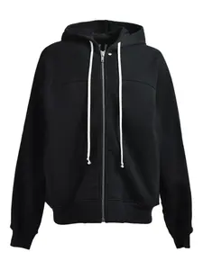 Куртка на молнии с капюшоном Rick Owens, черный