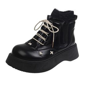 TONYBEAR Женские ботинки Martin Apricot/Brown/Black