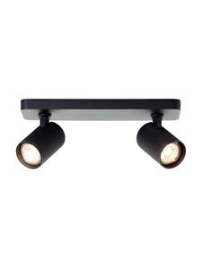 Brilliant Потолочный светодиодный прожектор Marty, 2 лампы, песочно-черный, с регулировкой яркости, поворотный